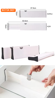 Büyük Boy Ayarlı Çekmece Ayırıcı 2'li Paket - 3