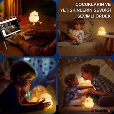 Silikon Ördek Gece Lambası - 5