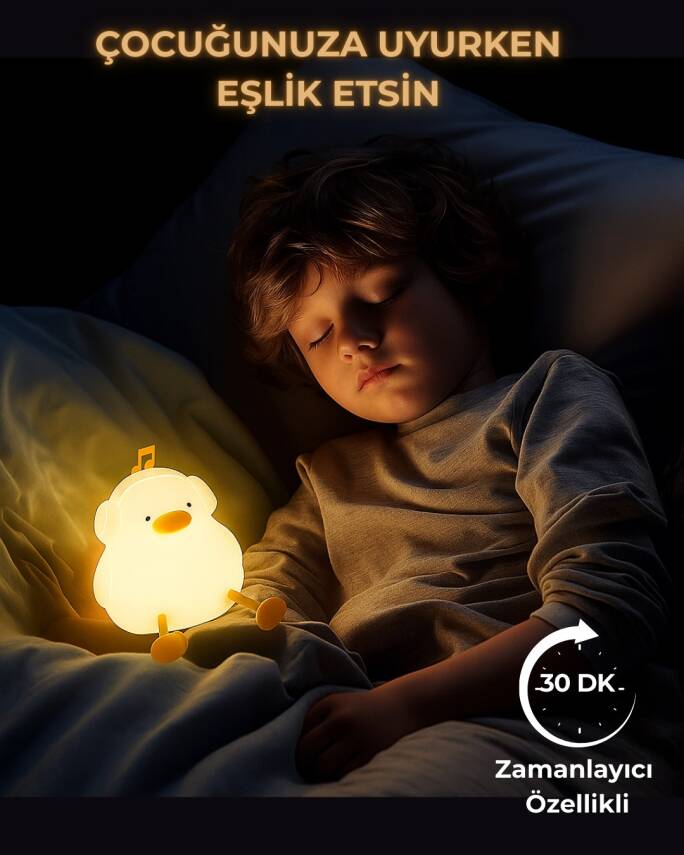 Silikon Ördek Gece Lambası - 8
