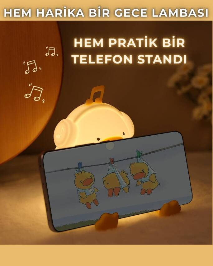 Silikon Ördek Gece Lambası - 9
