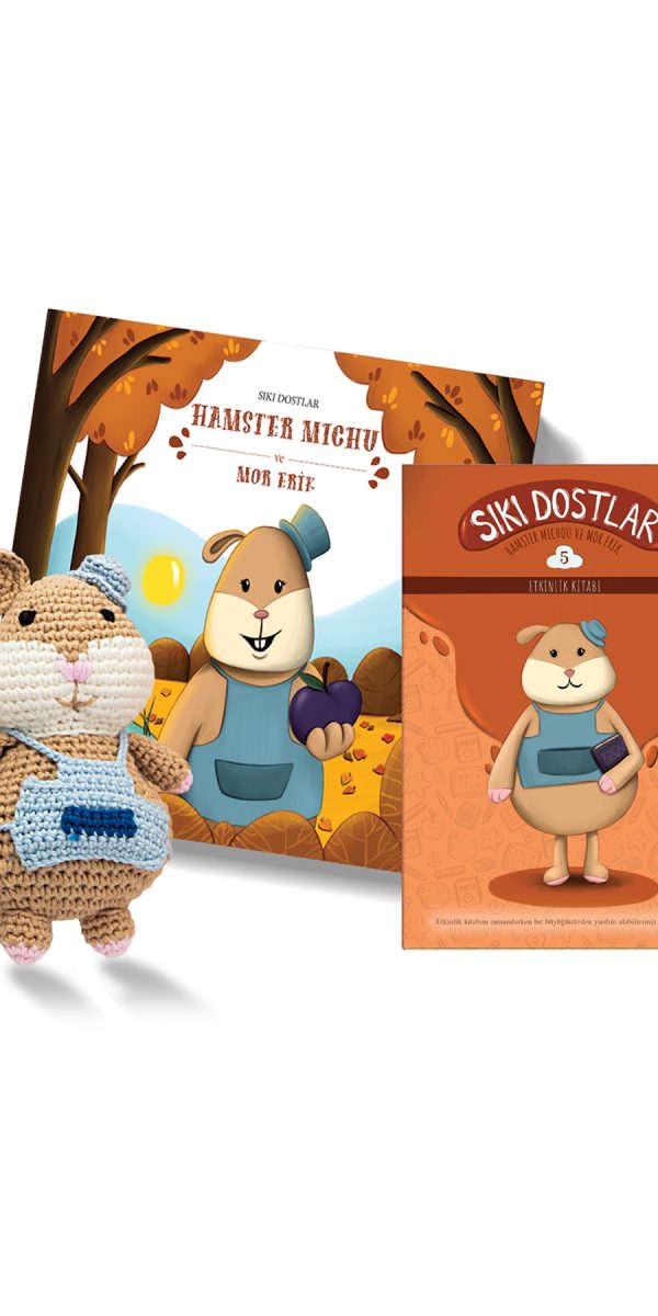 Sıkı Dostlar Hamster Michu Hikaye, Etkinlik Kitabı ve Amigurumi Oyuncak