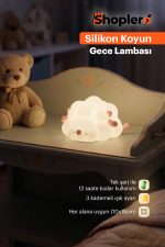 Silikon Koyun Gece Lambası