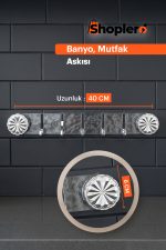 Vakumlu ve Yapışkanlı Mutfak Banyo Askılığı - Görsel 5